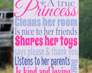 True Princess, Hand Painted Sign, Little Girls, Pink, Purple, Girls ...