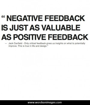 Positive feedback quotes