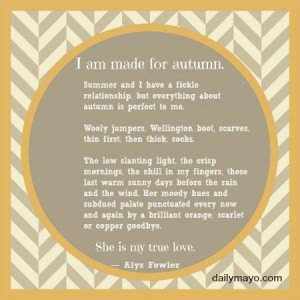 Quote Me Thursday: Quotes that will Make You Long for Autumn