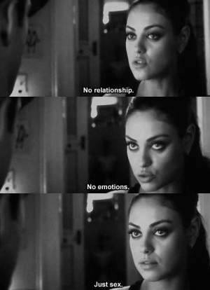 Ninguna relación. Ni emociones. Sólo Sexo.