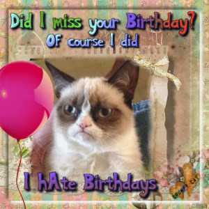 Grumpy Cat Birthday Ecard