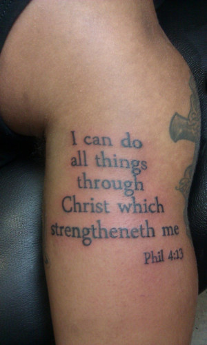 bible verse tattoo by DoingBigThings