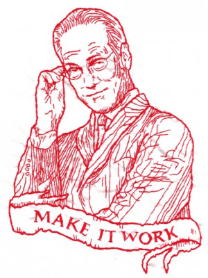Tim Gunn, 'Make It Work', Quote, funny needlepoint