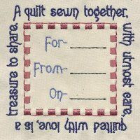Baby Quilt Label Sayings