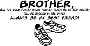Brother Always Best Friend Family Wall Quotes Wall Art Stickers ...