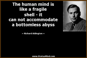 ... bottomless abyss - Richard Aldington Quotes - StatusMind.com
