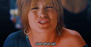 shut up anger animated GIF