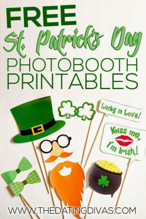 ... handbag FREE St Patricks Day Photobooth Props Holiday Fun St Patty39s