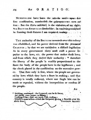 Benjamin Church Boston Massacre Oration 1773 page 13