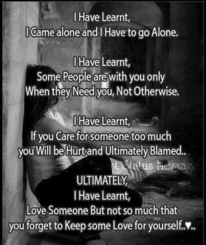 Important life lesson to learn quote