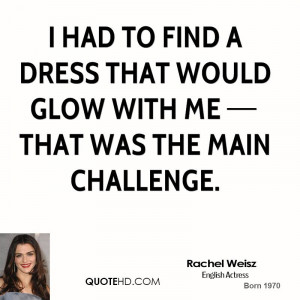 ... find a dress that would glow with me that was the main challenge