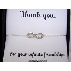 friend gift,BFF,Infinity bracelet with Friendship Quote,best friend ...