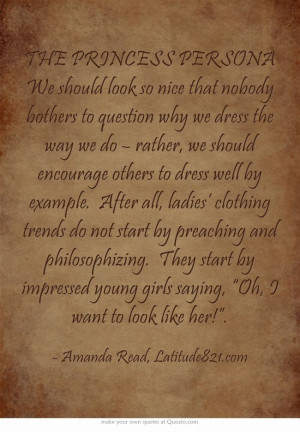 ... dress and how to keep the Modesty Issue in proper context. http