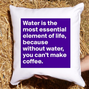 water is the most essential element of life because without water you ...