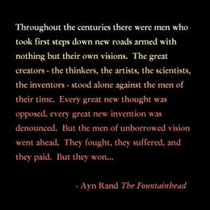 ... Shrugged and her collection of essays, The Virtue of Selfishness