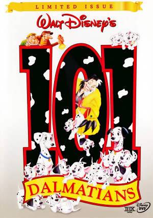 Walt Disney Characters 101 Dalmatians - Limited Issue DVD Cover
