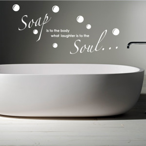 SOAP-AND-THE-SOUL-Bathroom-Wall-Quotes-Words-Wall-Stickers-Decal ...