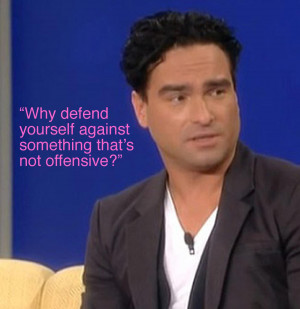 When asked today on The View about a gay rumor, Johnny Galecki had ...