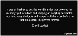 More David Leavitt Quotes