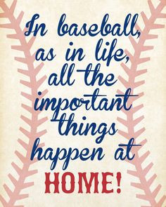 INSTANT DOWNLOAD, Baseball Quotes Nursery Wall Art, Home Run, Vintage ...