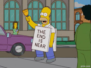 Homer Simpson the End is Near