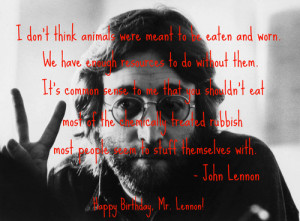 Tagged: vegetarian vegan quotes john lennon