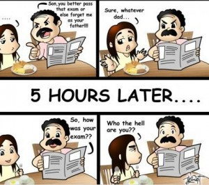 Funny Preparation of Exam by parents