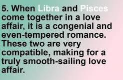 Famous Astrology Quote - Libra and Pisces come Together in Love Affair