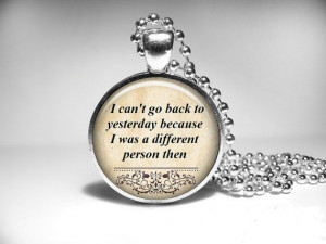 ... in Wonderland Jewelry Cheshire Cat Quote by PendantNecklace, $14.50