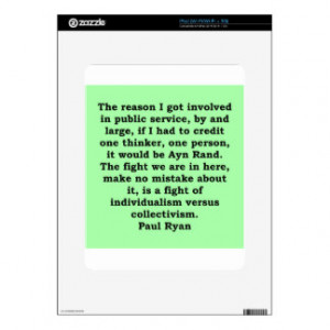 paul ryan quote skins for iPad