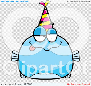 Cartoon Drunk Birthday Fish