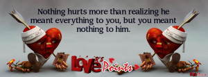 Sad love quote sayings facebook cover