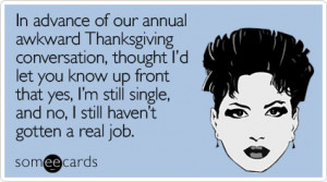 Thanksgiving Ecard: In advance of our annual awkward Thanksgiving ...