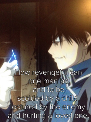 Roy Mustang with the eyes of a killer.