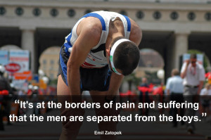 It's at the borders of pain and suffering that the men are separated ...