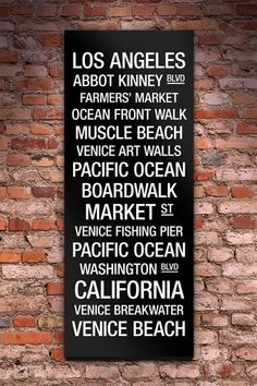 LA: Venice Beach Subway Art by City Favorites Wall Art on HauteLook ...