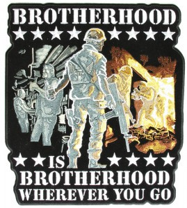 Large Brotherhood Veteran Patch Showcases Honor and Loyalty