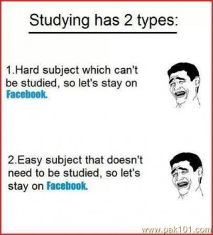 Funny Studying Pictures Students Studying has two types