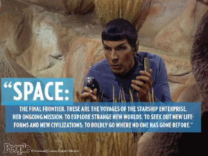 We're honoring late Star Trek actor Leonard Nimoy with the words we'll ...