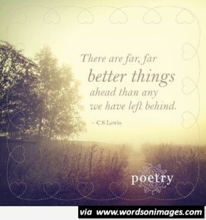 Left behind poetry quote