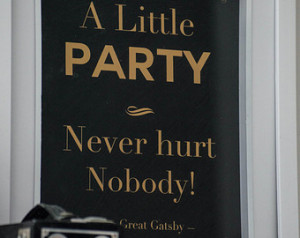 Gatsby quote , gatsby party, gold print, gatsby print, wall art, great ...