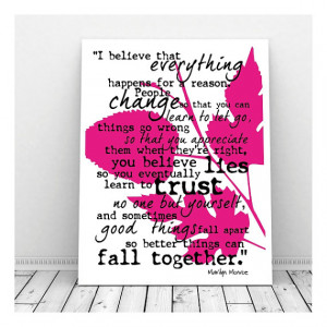 Marilyn Monroe Quote Print, Instant Download, Marilyn Monroe Quote ...