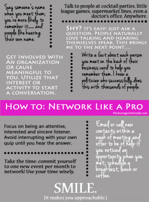 How to: Network Like a Pro
