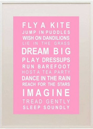 Wish, Dream, Play, Dance, Imagine