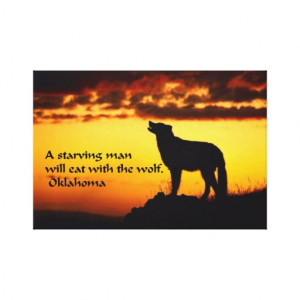 Ancient American Indian proverb Canvas Prints