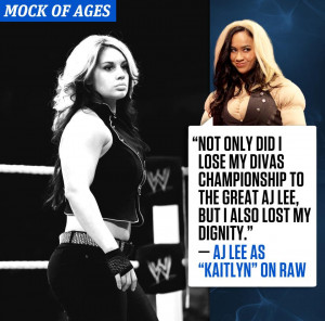 Wwe Aj Lee In A Dress Dressed as kaitlyn quote