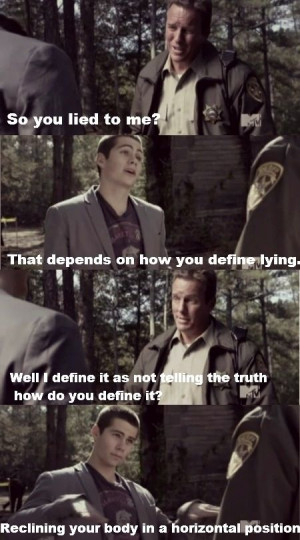 ... Teen Wolf Funny Quotes, Stiles Stilinski Quotes, Teen Wolf Humor, Teen