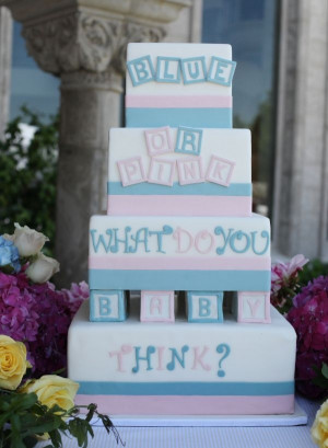 Gender Reveal Baby Shower Cakes