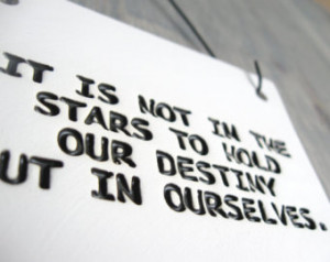 Shakespeare Quote Sign - It Is Not In The Stars - 105 - Ceramic Wall ...