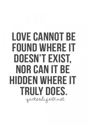 ... where it doesn't exist, nor can it be hidden where it truly does